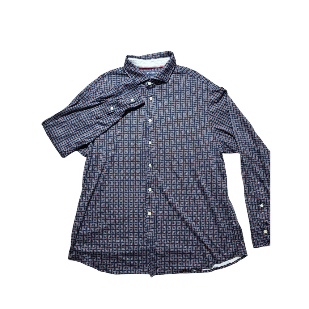 Cremieux Pattern Dress Shirt‎ Button Up Long Sleeve XXL